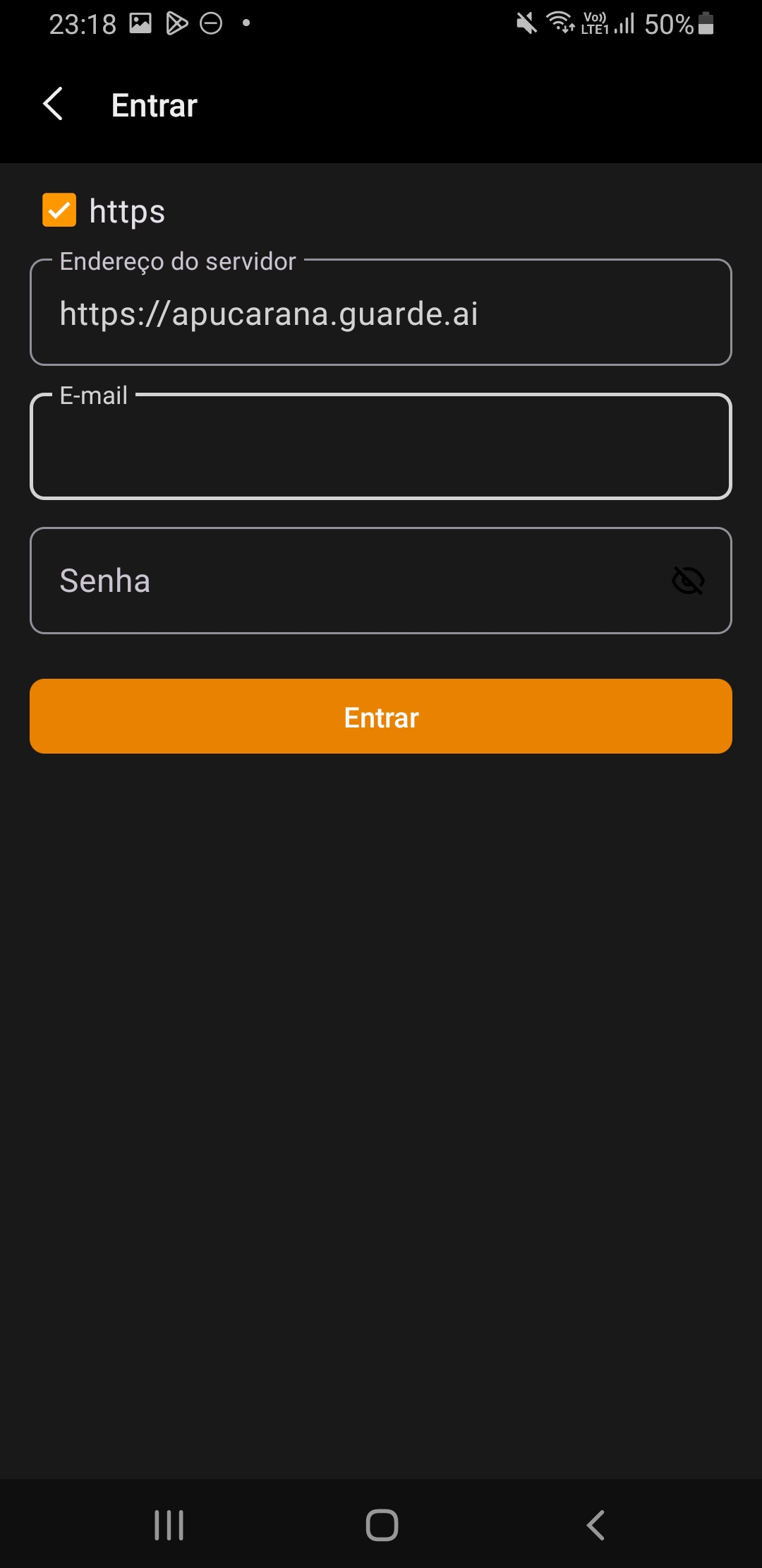 Configure a conexão